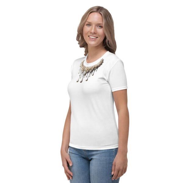 Pearl Necklace Women's T-shirt - Image 3